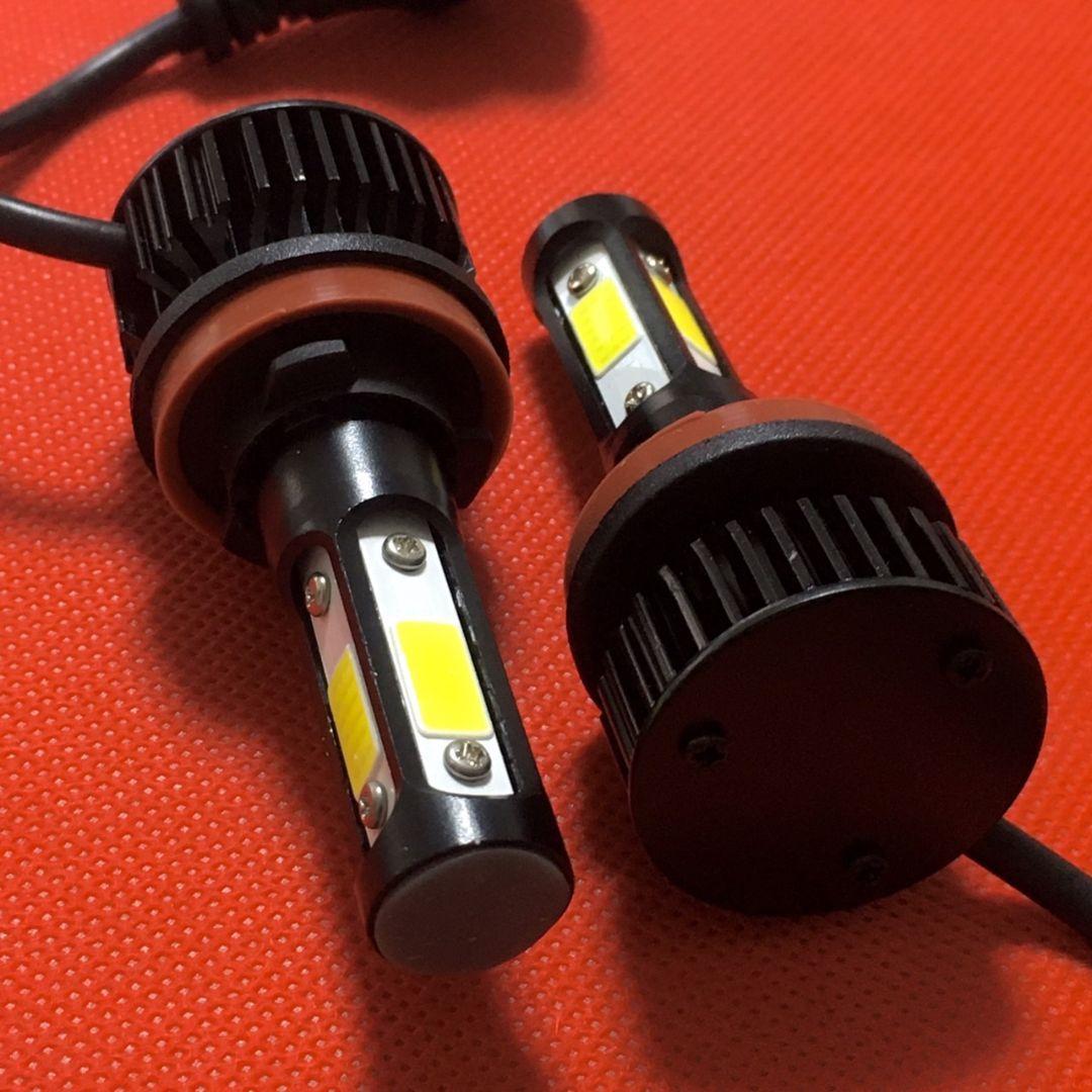 爆光 H11 H8 LED フォグランプ COB 全面発光 12V ホワイト 2個セット_画像3