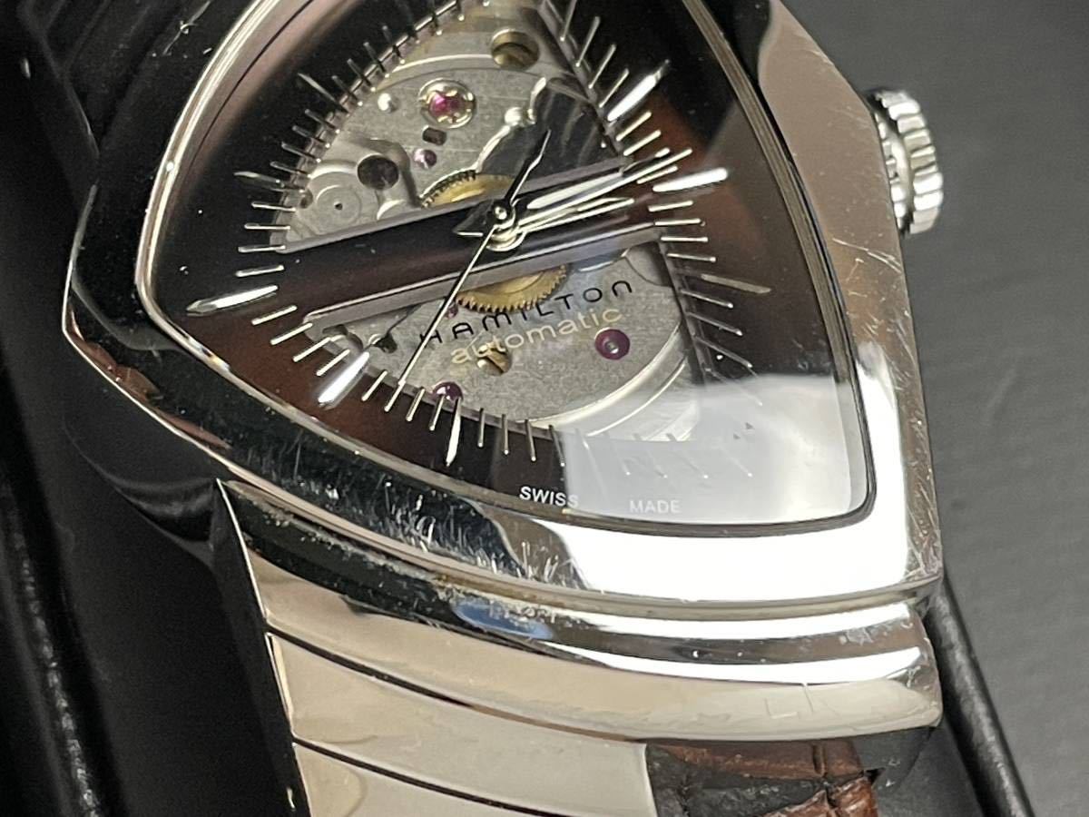 HAMILTON ハミルトン 腕時計 メンズ AT 自動巻 H245150 ベンチュラ スケルトン_画像3