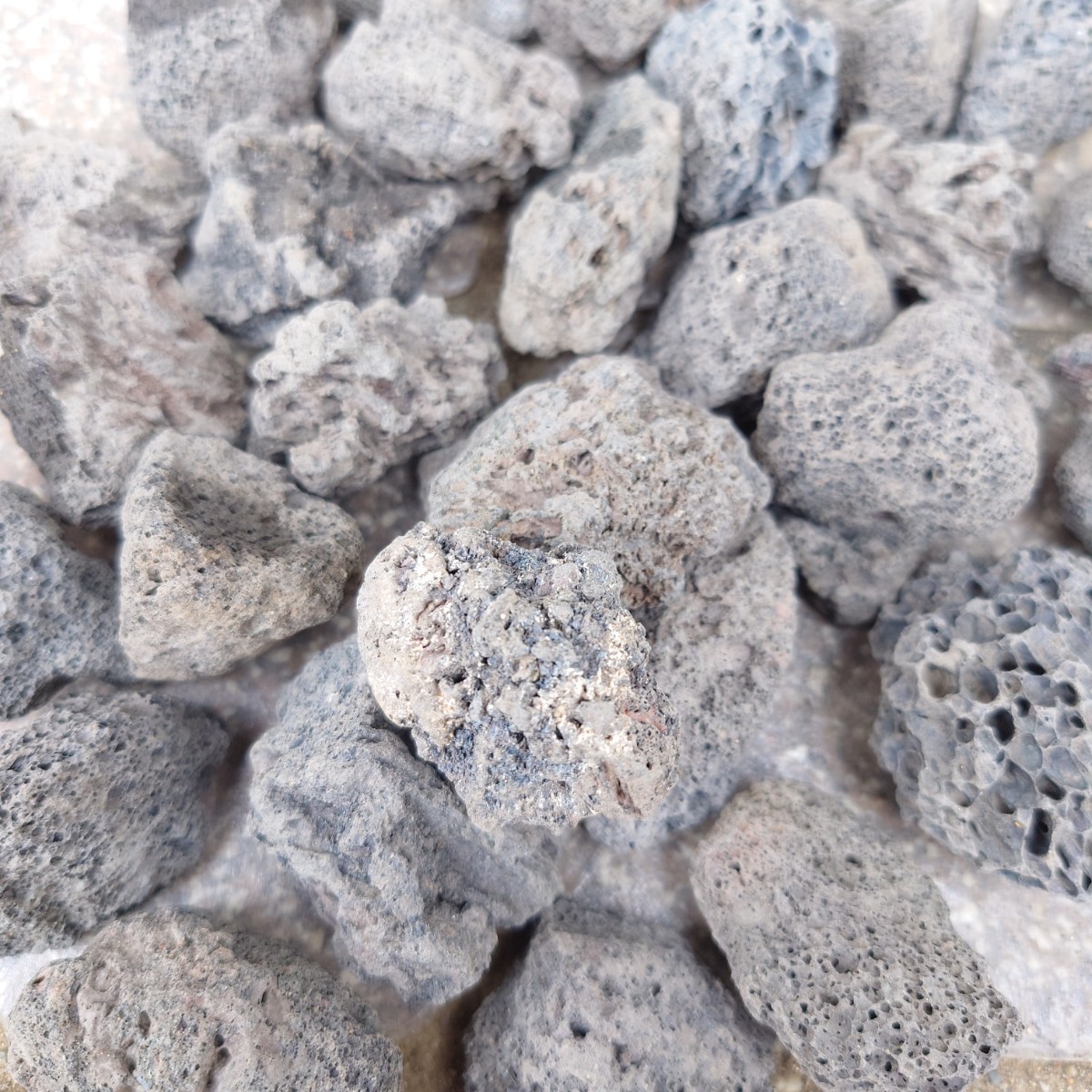 【アウトレット品】黒溶岩石50個 (3〜3.5cmほどの大きさ)_画像8