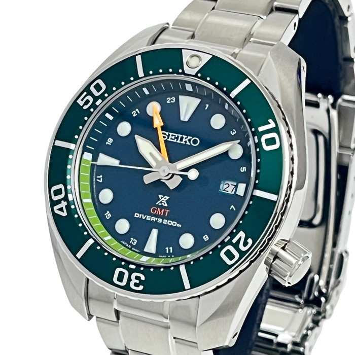 新作モデル SEIKO/セイコー プロスペックス GMT　グリーン SBPK001/5K65-0AA0 腕時計 ステンレススチール クオーツ 緑文字盤 メンズ プロスペックス