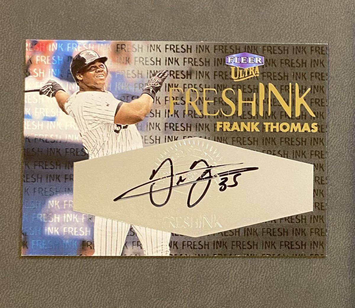 2000 FLEER ULTRA FRESH INK AUTO FRANK THOMAS /150 直筆サイン_画像1