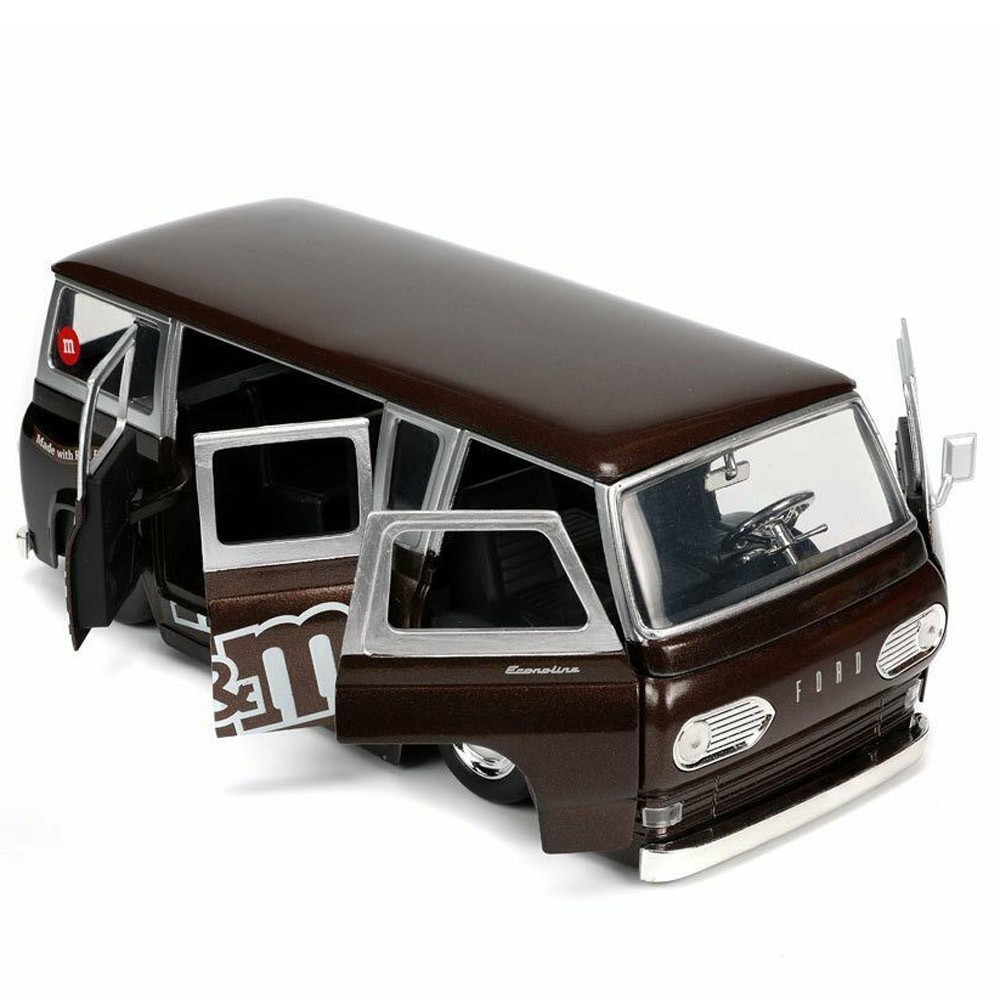 JADA TOYS 1/24 エムアンドエムズ レッド フィギア ＆フォード エコノライン 1965 Hollywood Ride M & M’s Red & FORD Econoline_画像5