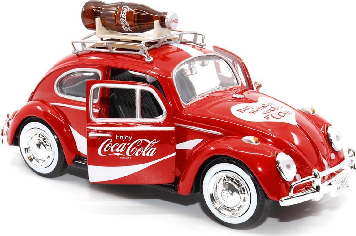 MOTOR CITY 1/24 コカ・コーラ フォルクスワーゲン ビートル ラック付き COCA-COLA VW Beetle ミニカー_画像2