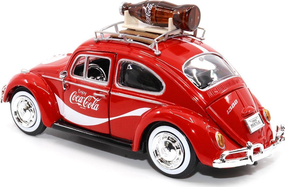 MOTOR CITY 1/24 コカ・コーラ フォルクスワーゲン ビートル ラック付き COCA-COLA VW Beetle ミニカー_画像3