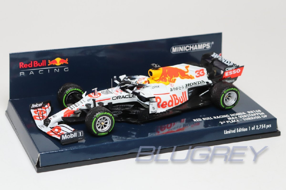 【在庫処分】ミニチャンプス 1/43 レッドブル F1 RB16B #33 フェルスタッペン トルコGP 2021 ありがとう MINICHAMPS RED BULL ミニカー_画像1