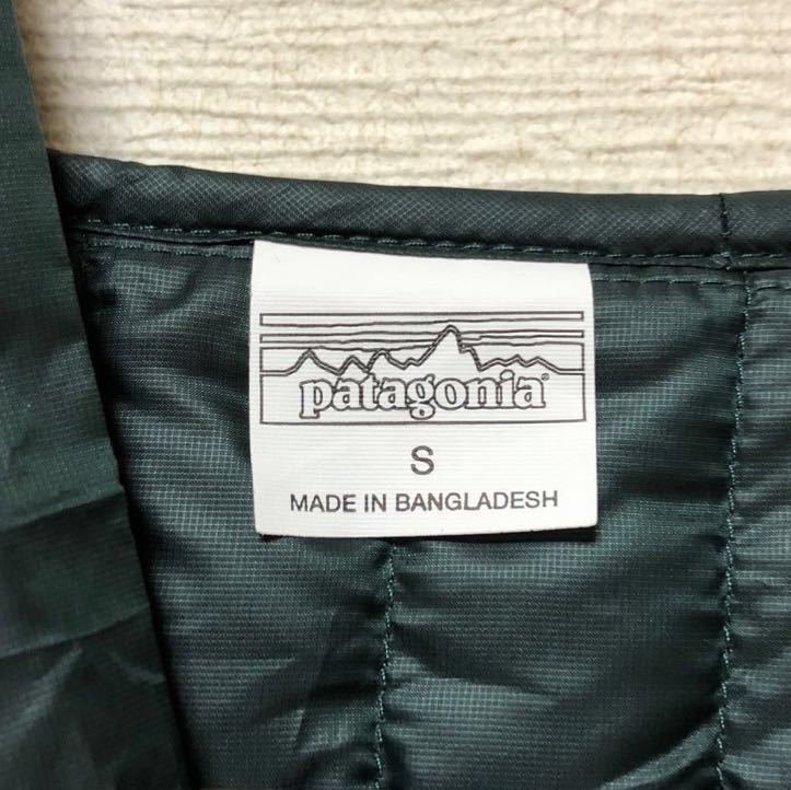  unused S size Patagonia recycle down vest reversible 27405 patagonia Recycled Down Vest reversible staff bag attaching 