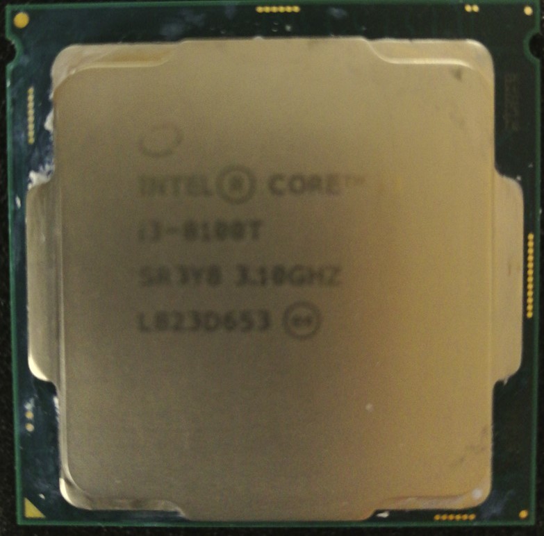 2.Intel Core i3-8100T SR3Y8 3.10GHz 中古CPU(動作品)_画像1