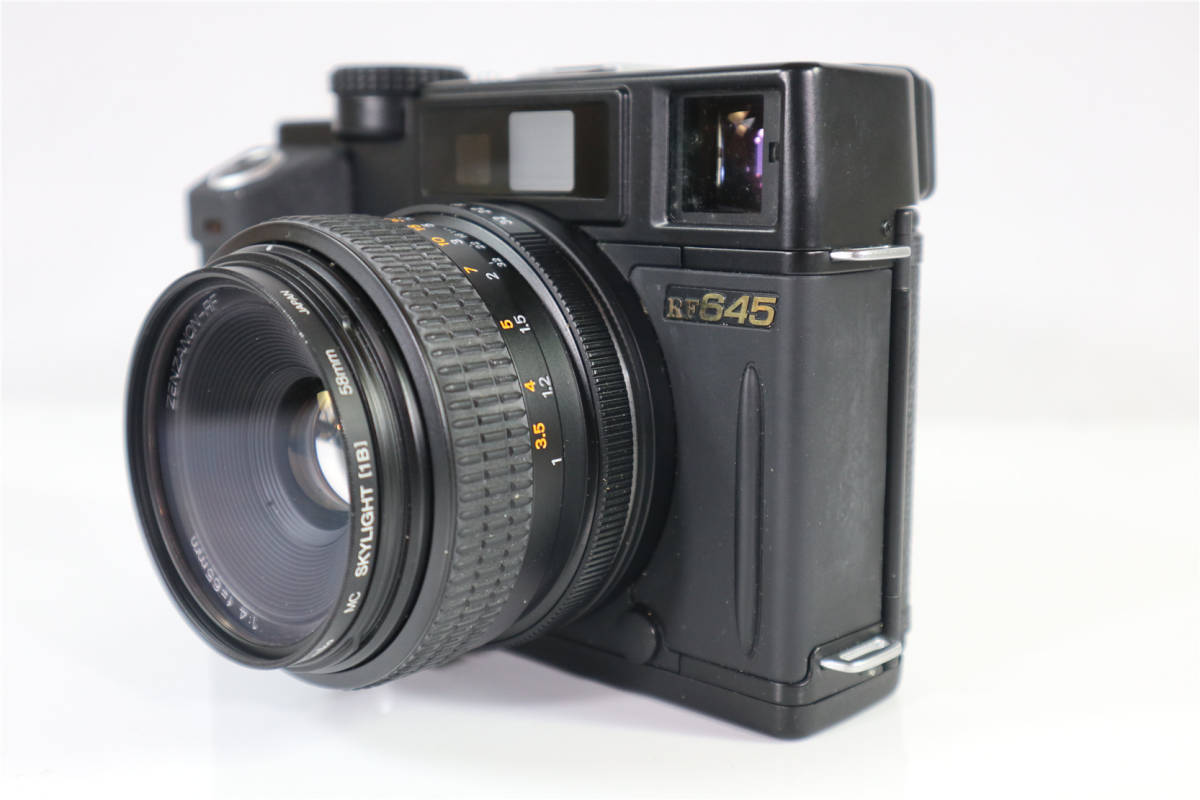 ブロニカ BRONICA RF645 ZENZANON-RF 65mm F4 通電確認済み　中判カメラ レンジファインダー フィルムカメラ 動作品_画像3
