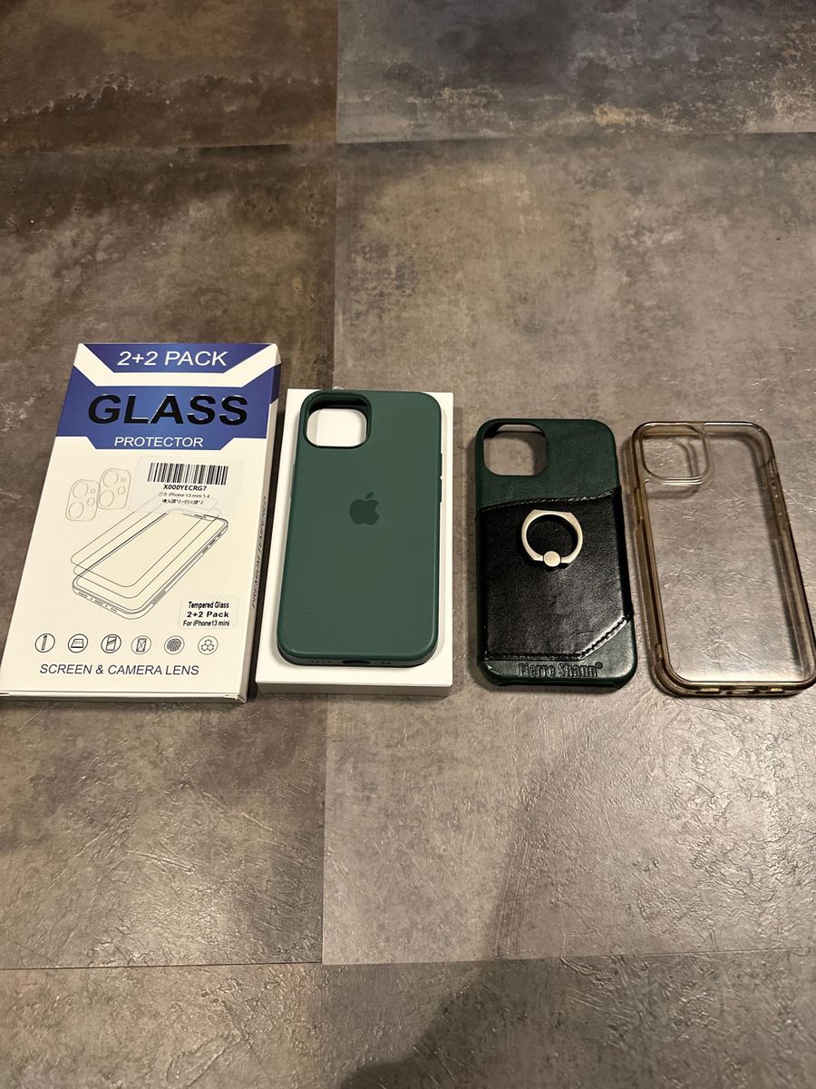 iPhone13mini ケース、保護ガラスセット