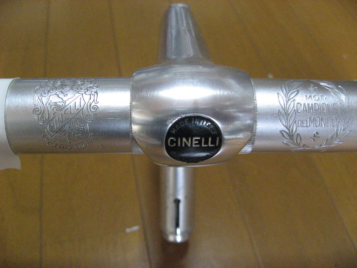 CINELLI　チネリ　ハンドル　ステム＆カンパニョーロレコードブレーキレバー　ロードバイク　ビンテージ　カンパ_画像3