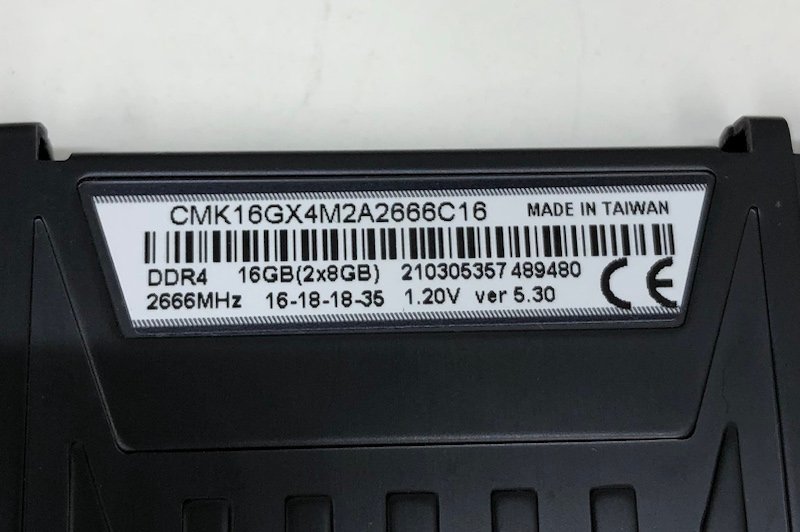 【ジャンク品】CORSAIR コルセア VENGEANCE LPX DDR4 CMK 16GX4M2A2666C16 デスクトップメモリ 4枚セット 231017SK230464_画像8