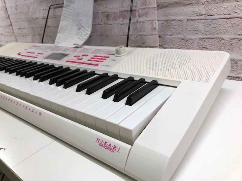 CASIO 電子キーボード LH 121 61鍵盤 光ナビゲーション 電源アダプター ピアノ台 付 231013SK080658_画像8