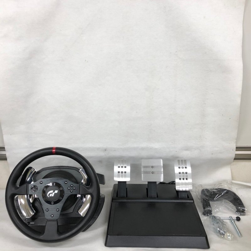 【ジャンク品】Thrustmaster スラストマスター T500RS レーシングホイール ペダル T3PA GT 231005KS210026_画像1