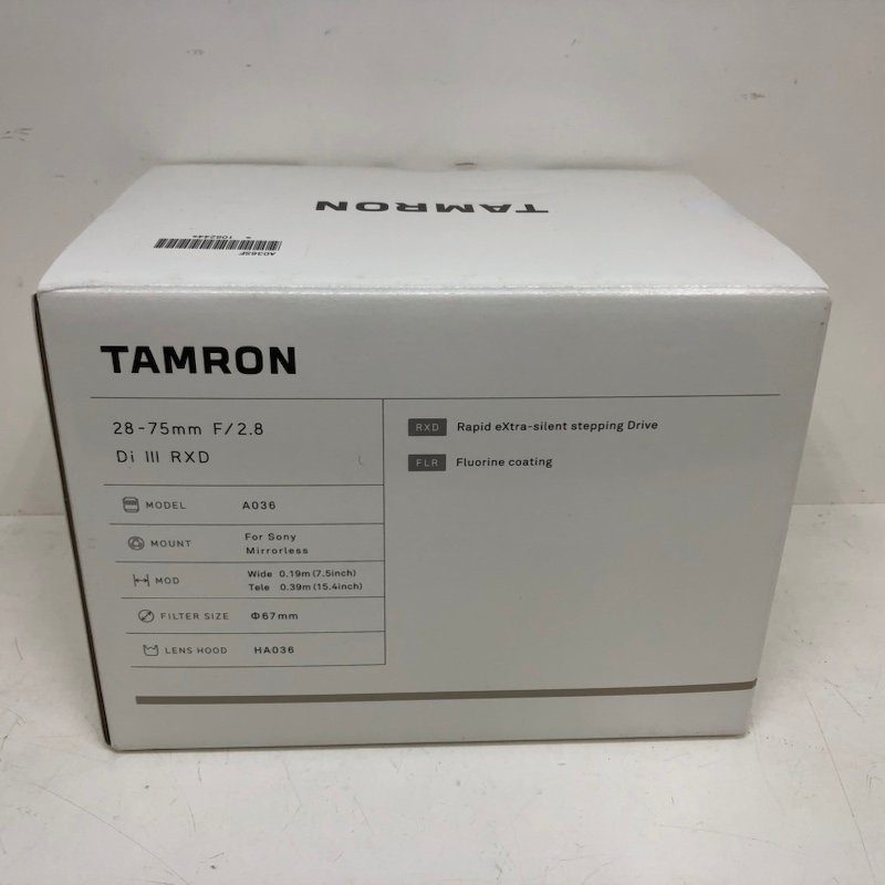 【未開封品】TAMRON タムロン 28-75mm F/2.8 Di III RXD ソニー用 231113SK300502_画像4