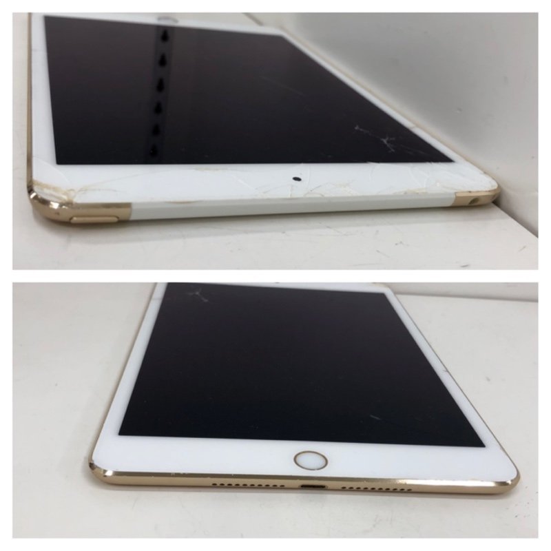 【ジャンク品】Apple アップル iPad mini4 MK712J/A A1550 16GB ゴールド Wi-Fi + Cellular 利用制限 au 〇 231116SK260791_画像8