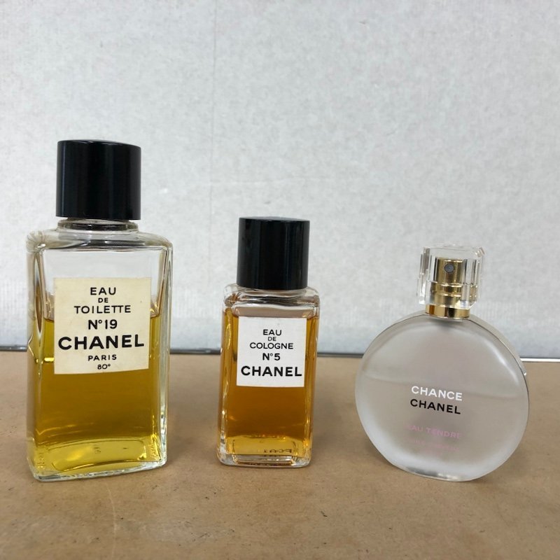 シャネル CHANEL 香水 3点セット オードトワレ N19 / N5 / チャンスオータンドゥル 231101SK200703_画像1