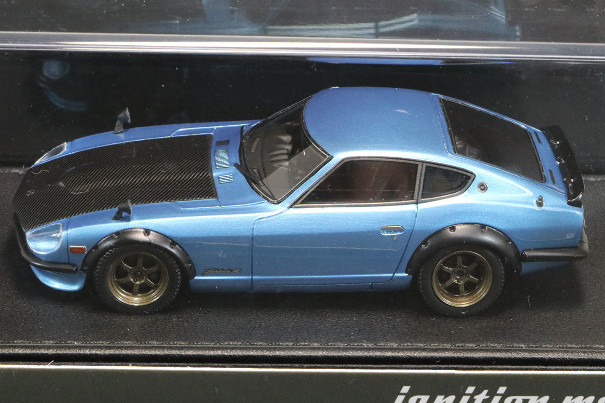 IG0231 イグニッションモデル 1/43 ニッサン フェアレディ Z S30 ライトブルー (エブロ 京商 アイドロン ヴィジョン ハイストーリー)_画像4