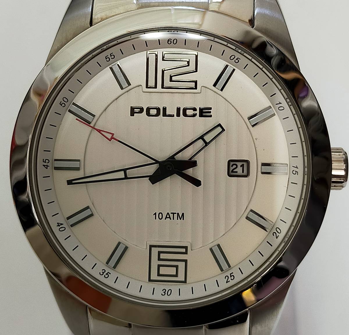 腕時計 POLICE 13406J クォーツ 稼働品 箱付き ポリス_画像3