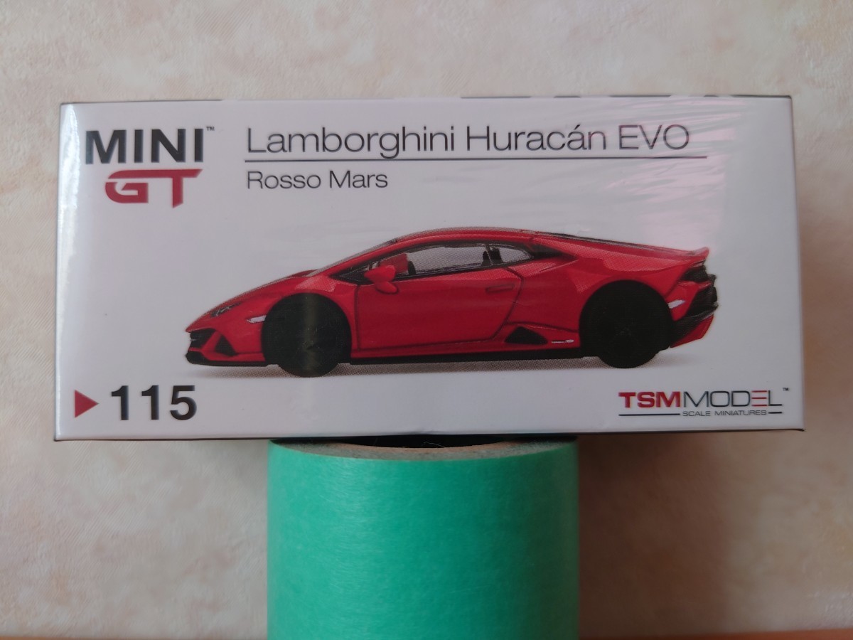 1/64 MINI-GT 115-L Lamborghini Huracan EVO Rosso Mars LHD_画像1