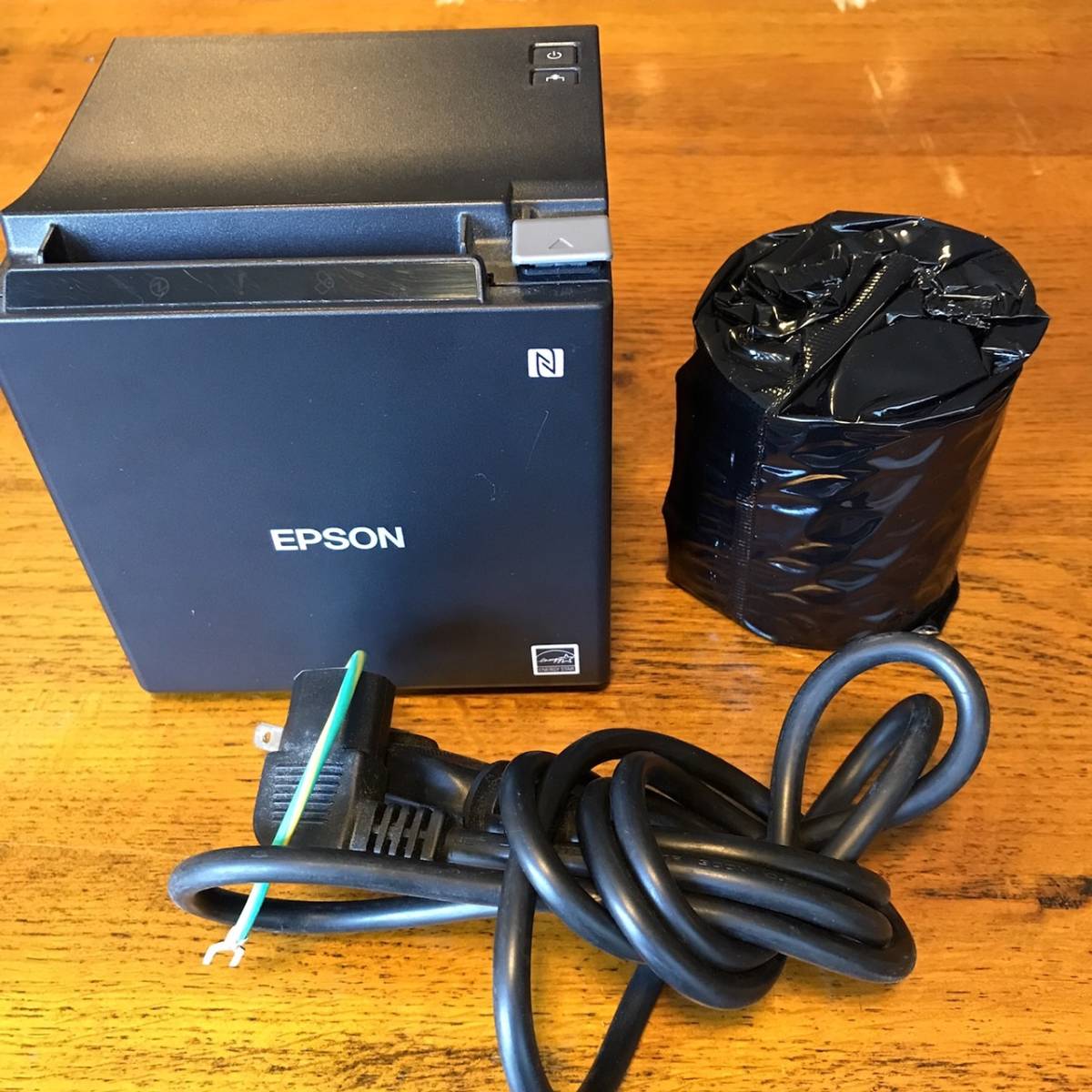 EPSON レシートプリンタ TM-m30 (M335B) 　1年使用品　スマレジ対応　Bluetooth　レジ　レシート　エプソン 業務用 店舗用レジ 中古_画像1