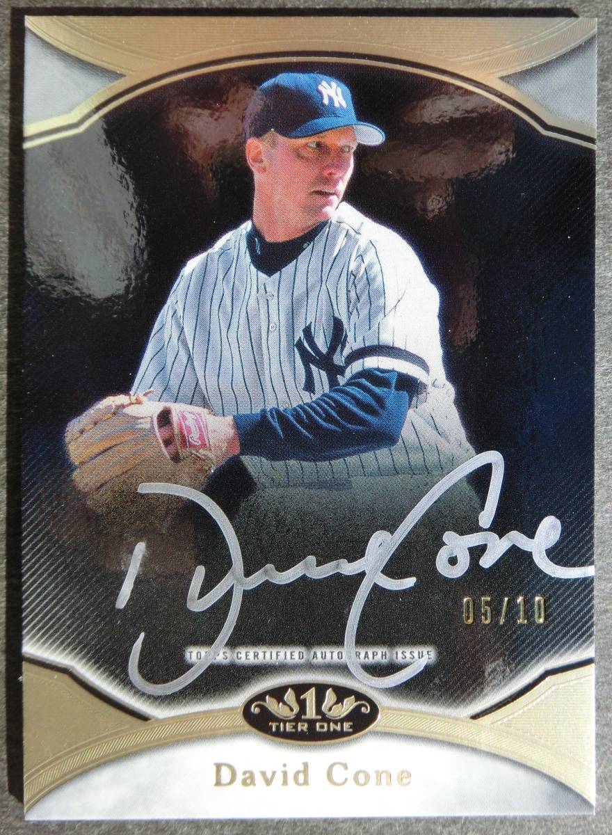 デビッド・コーン David Cone auto 直筆サイン 直書き 10枚限定 tier one サイヤング賞1回 奪三振王2回 2668奪三振 歴代26位_画像1