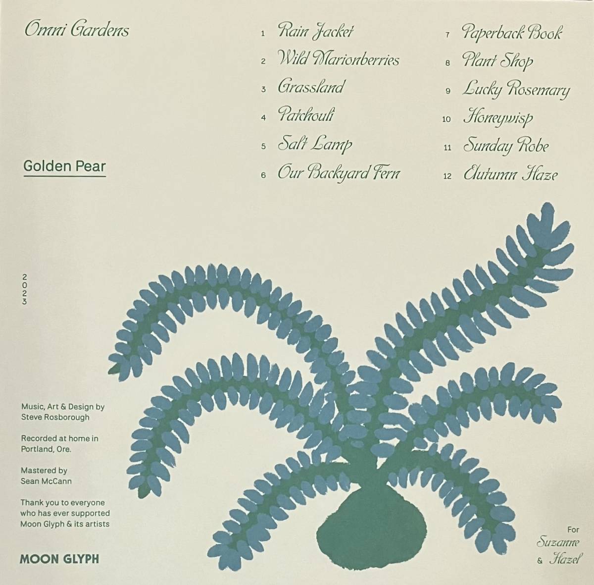 [ LP / レコード ] Omni Gardens / Golden Pear ( Ambient / Experimental ) Moon Glyph アンビエント エクスペリメンタル_画像2