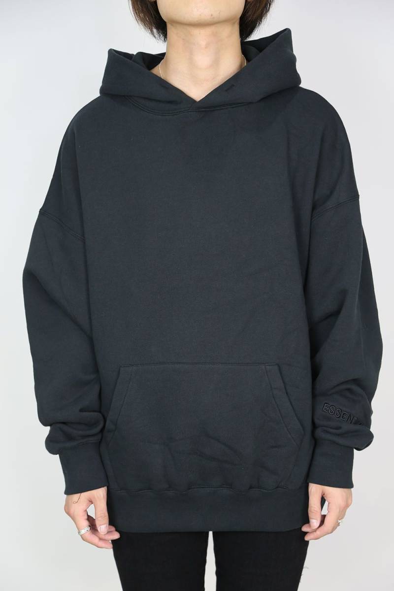 FOG ESSENTIALS エッセンシャルズ■LA限定 リフレクターバックロゴ パーカー ブラック M■LOGO HOODIEスウェットFear of God新品2023AW今季_画像7