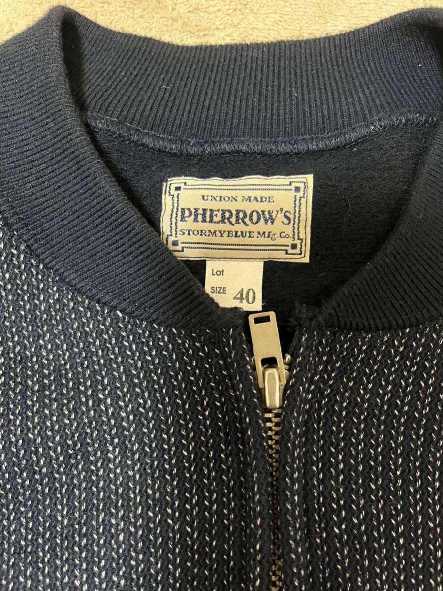 Pherrow's フェローズ　ビーチクロス　ジップアップジャケット　サイズ40_画像3