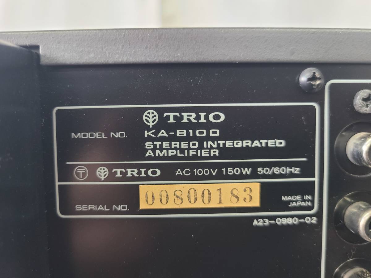 ■3705■ TRIO KA-8100 トリオ プリメインアンプ _画像6