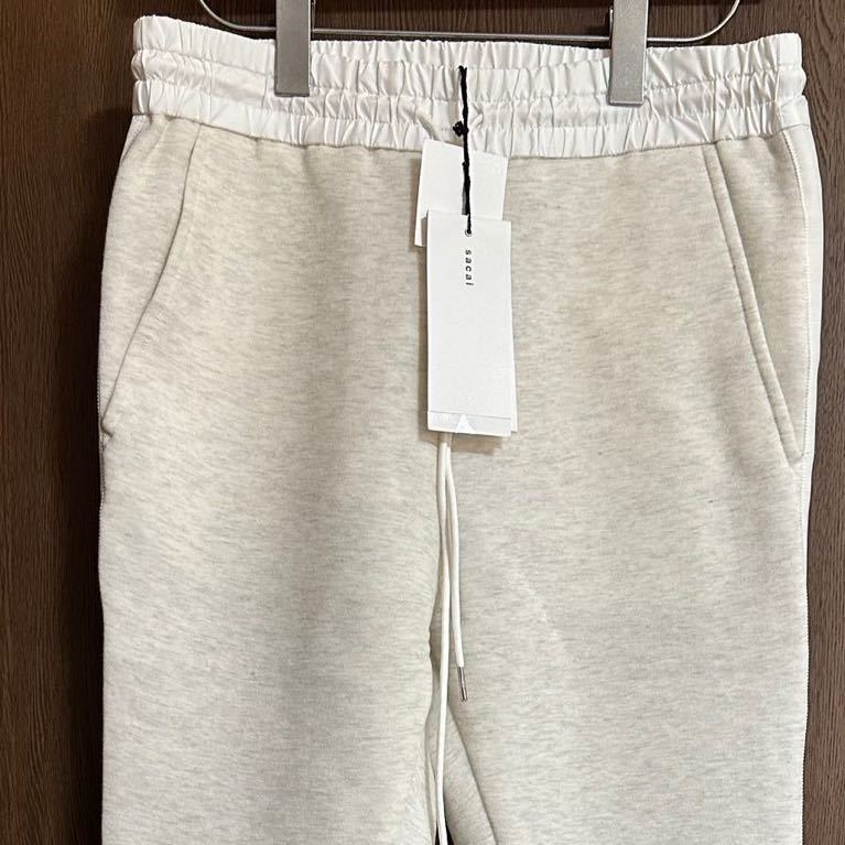 3新品 sacai サカイ レディース サイドライン スウェットパンツ ペール