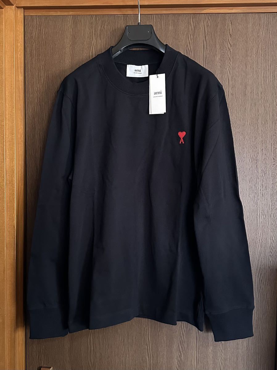 Bibian 比比昂- 黒XXL新品AMI Paris グラフィックロゴロングT Bibian 比比昂- 黒XXL新品AMI Paris グラフィックロゴロングT