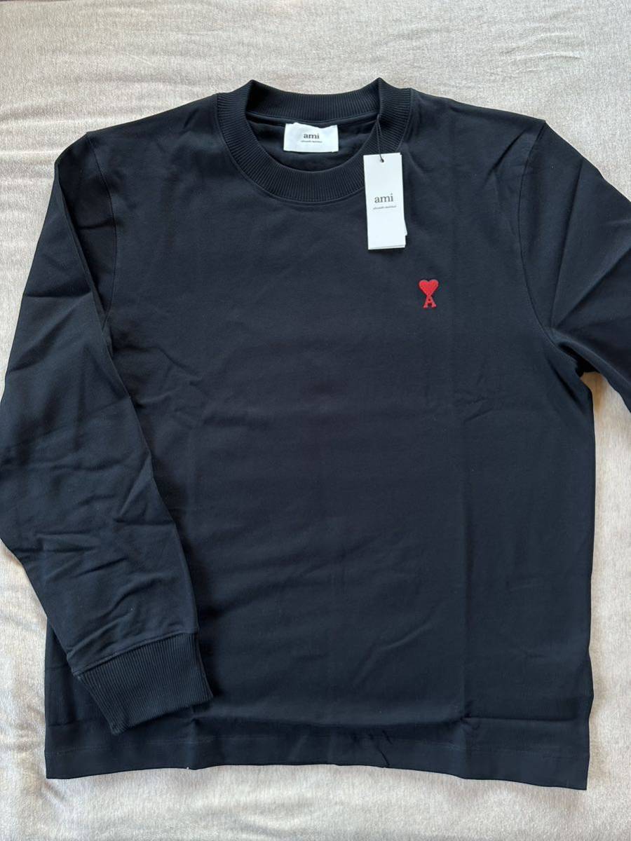 Bibian 比比昂- 黒XXL新品AMI Paris グラフィックロゴロングT Bibian 比比昂- 黒XXL新品AMI Paris グラフィックロゴロングT