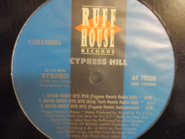 Cypress Hill ： Boom Biddy Bye Bye 12'' (( Fugees Remix / 落札5点で送料当方負担_画像2