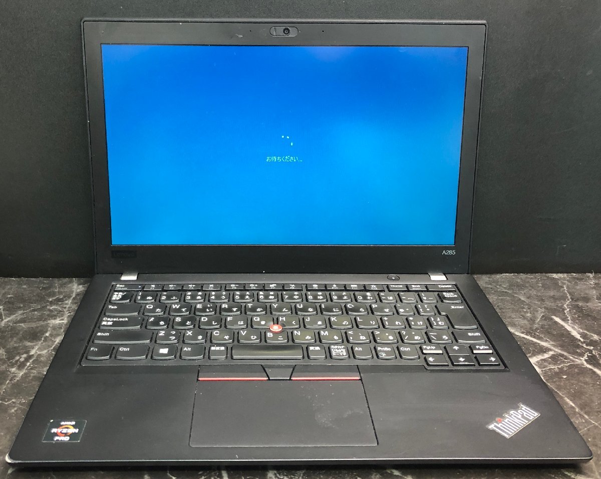 1円～ ■ジャンク LENOVO ThinkPad A285 / Ryzen 5 PRO 2500U 2.00GHz / メモリ 8GB / SSD 128GB / 12.5型 / OS有り / BIOS起動可_画像1