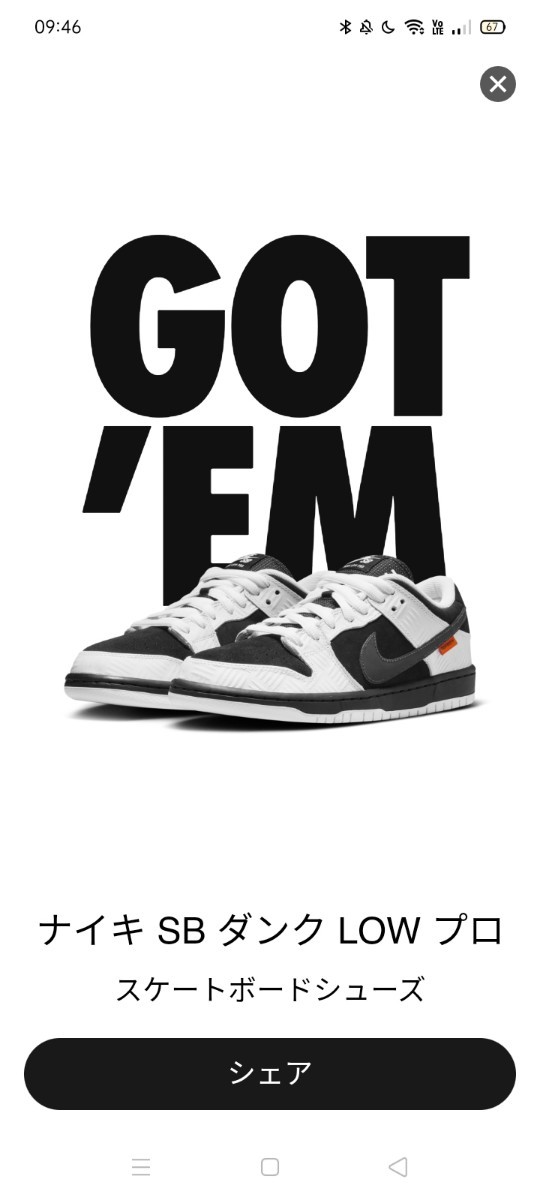 TIGHTBOOTH Nike SB Dunk Low Pro QS Black and White 27.5cm_画像7