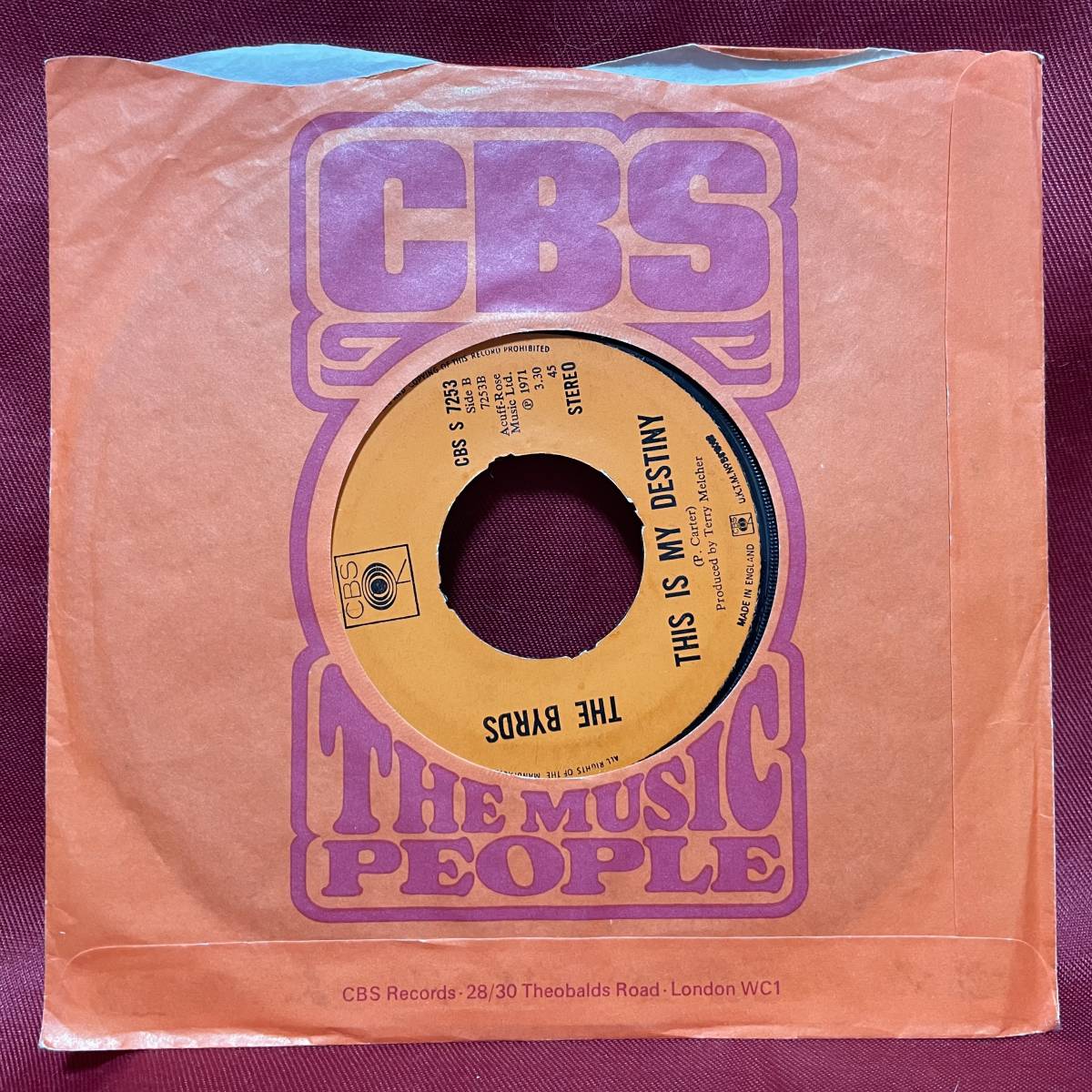 ◆UKorg7”s!◆THE BYRDS◆I TRUST(EVERYTHING IS GONNA WORK OUT ALRIGHT)◆_画像4