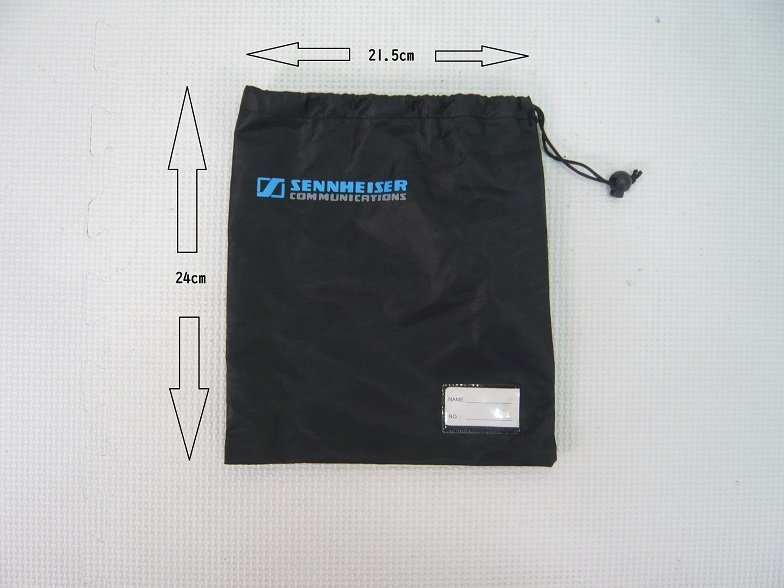 1688-O*SENNHEISER COMMUNICATIONS headset storage sack * used * postage 185 jpy ( click post )