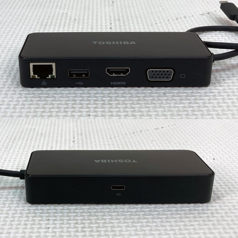 Type-C接続 HDMI/VGA Travel Adapter ★ TOSHIBA PA5272U-3PRP USB2.0/VGA/HDMI/Type-C #1213-K_画像2
