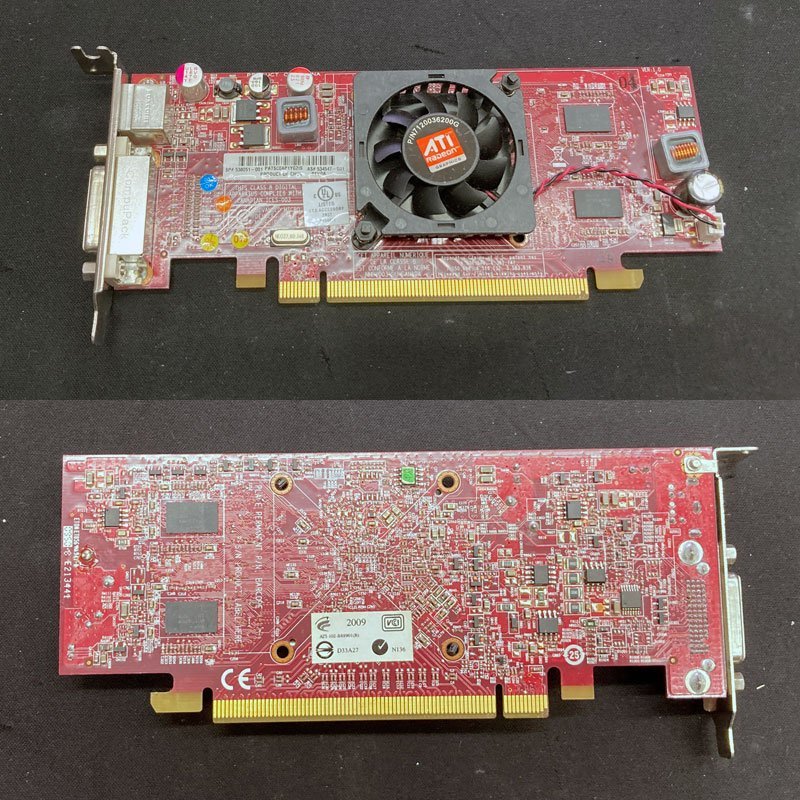 中古グラフィックカード 動作確認済 WinXP～Win10 ★ ATI Radeon HD 8350 DDR3 1GB 64bit DMS-59 DVI×2 #1183-K_画像2