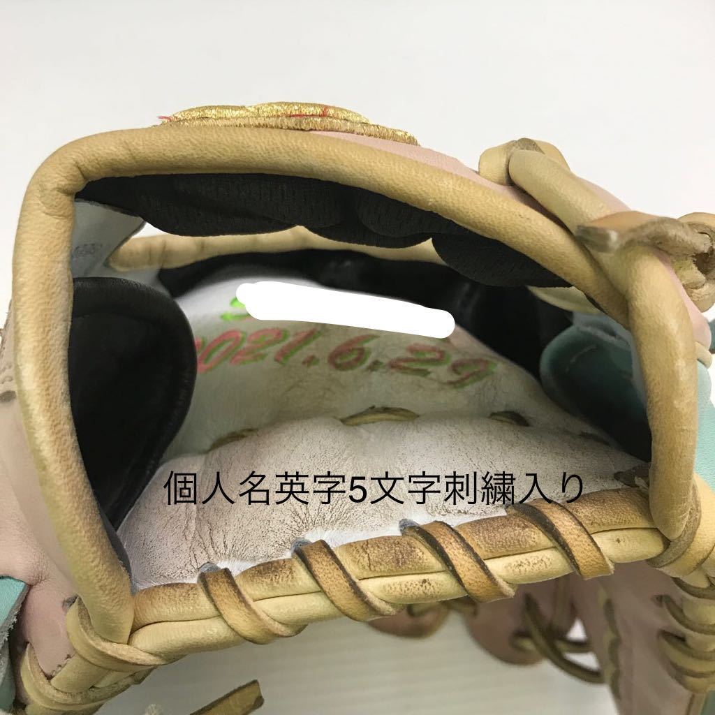 G-7727 ウィルソン Wilson ベア オーダー 軟式 内野手用 グラブ グローブ 野球 中古品 左投げ用 刺繍入り_画像8