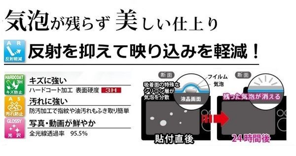 11-05-01【高光沢タイプ】Nikon 1 V2/V1用 指紋防止 反射防止 気泡レス カメラ液晶保護フィルム_画像2