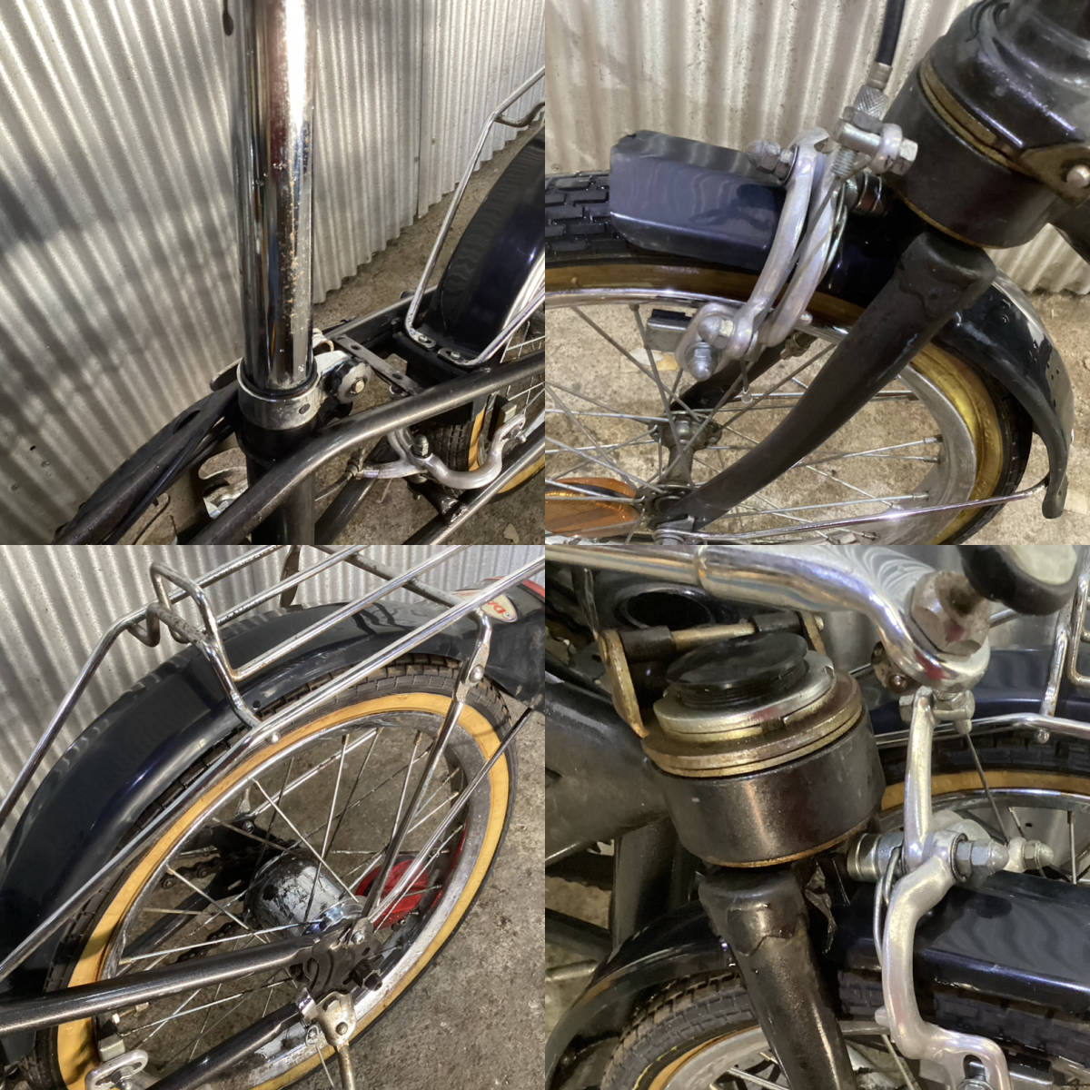 OLD DAHON 3(Ⅲ) オールドダホン 中期型 折り畳み スタメ内装3段 ビンテージ クラッシック 動作確認のみ　整備必要　中古_画像9