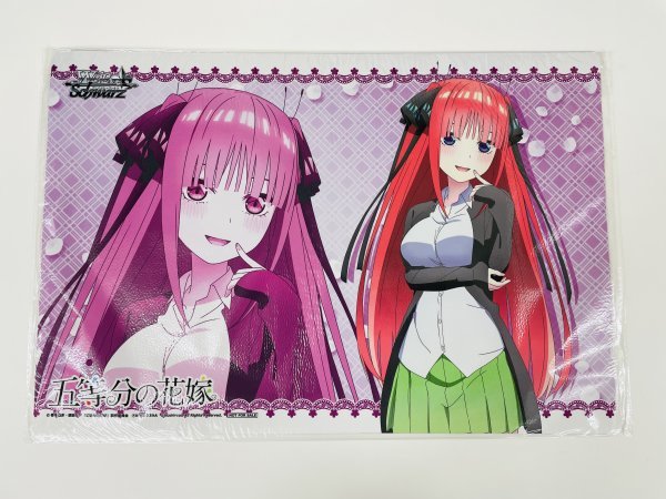 1円スタート 超貴重 ヴァイスシュヴァルツ 中野二乃 特製ラバープレイマット 「五等分の花嫁」 ブシロード金銀キャンペーン交換景品_画像2