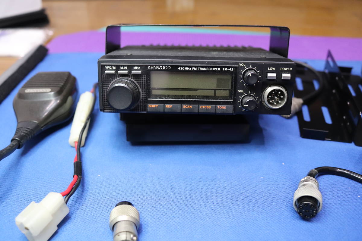 KENWOOD ケンウッド 電話型リモートコントローラー ＲＣ－１０+４３０ＭＨｚＦＭトランシーバーＴＭ－４２１Ｓ＋ＰＧ－４Ｇ 中古美品！の画像3