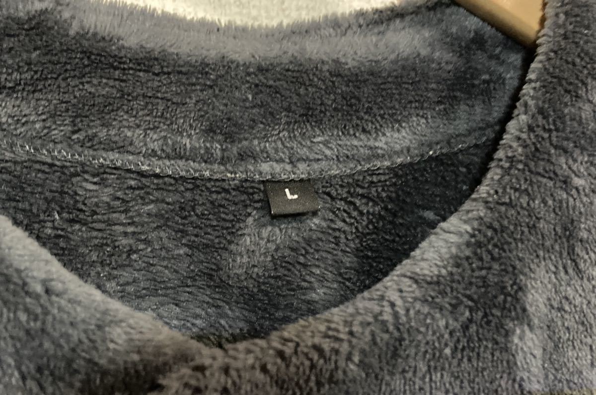 L 無印良品　着る毛布　上下　パジャマ　ルームウェア　使用20～30回　防寒　とても温かいです　部屋着_画像3