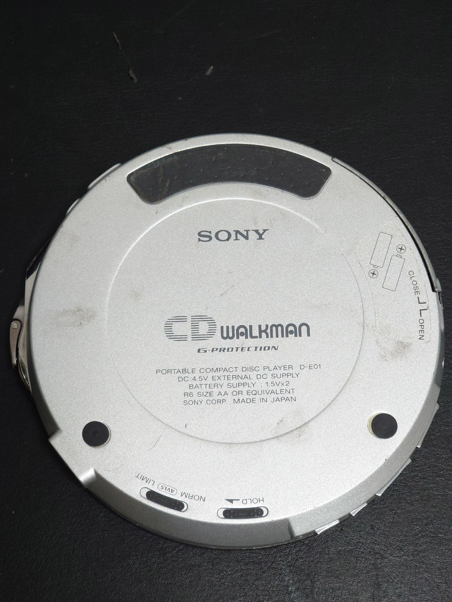 ★SONY CDウォークマン ケース・ガム電池付き★ソニー ポータブルCDプレーヤー WALKMAN d-e01　ジャンク_画像3