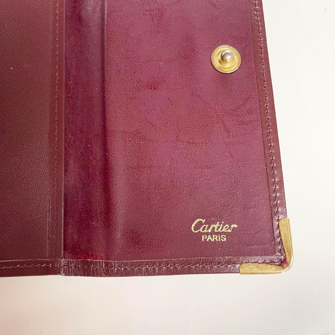 Cartier カルティエ 財布 折り財布 マストライン ブランド がま口_画像6