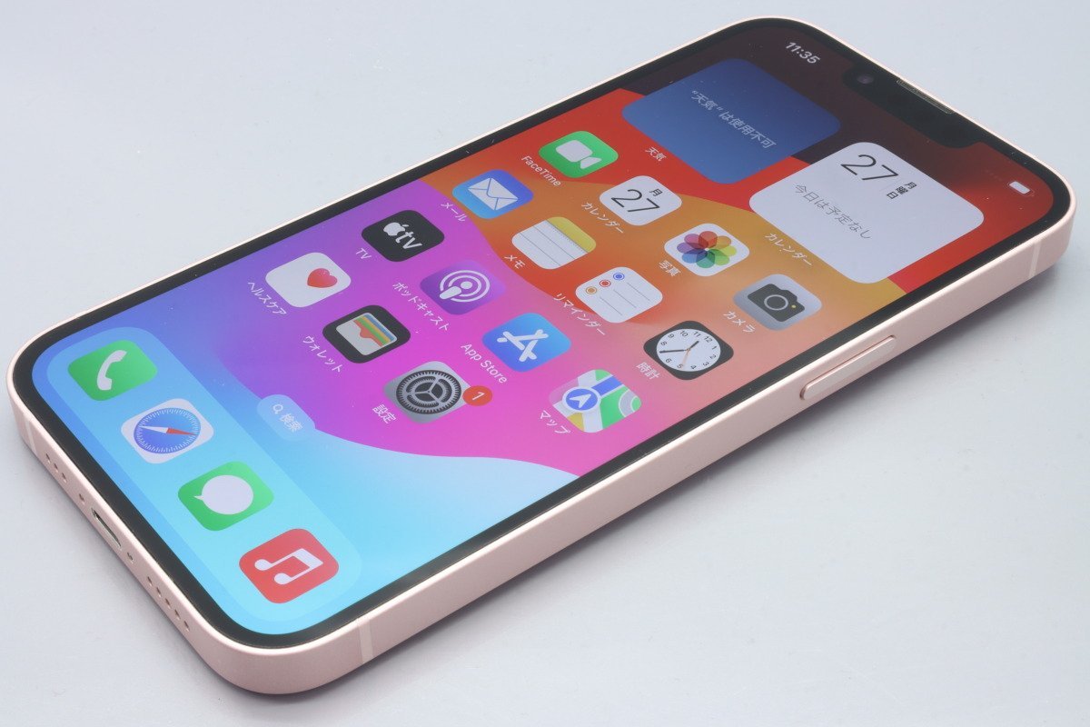 Apple iPhone13 256GB Pink A2631 MLNK3J/A バッテリ89% ■SIMフリー★Joshin9310【1円開始・送料無料】_画像5