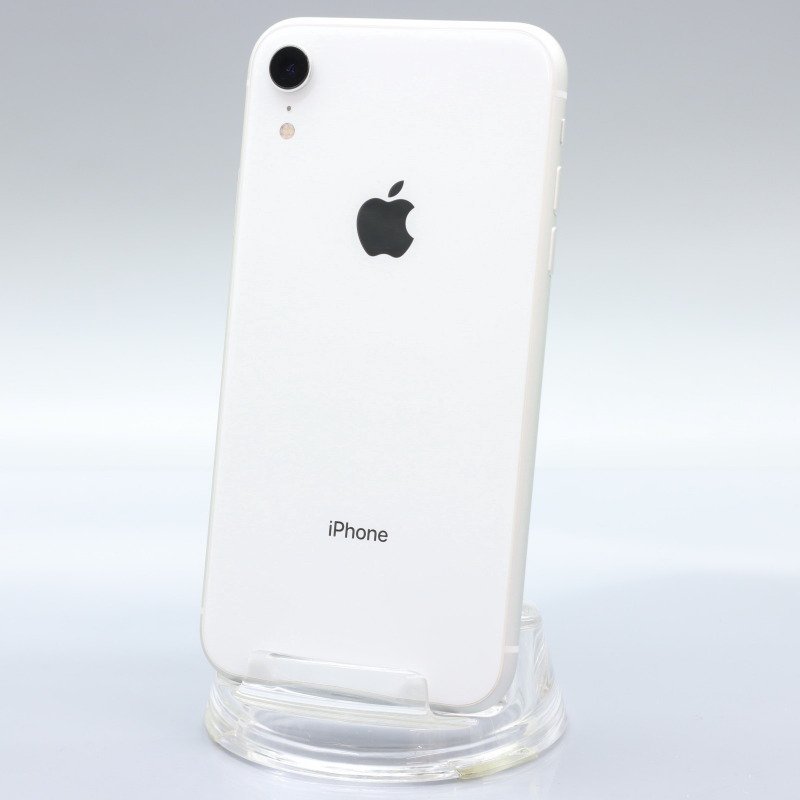 Apple iPhoneXR 64GB White A2106 MT032J/A バッテリ80% ■au★Joshin8858【1円開始・送料無料】_画像1