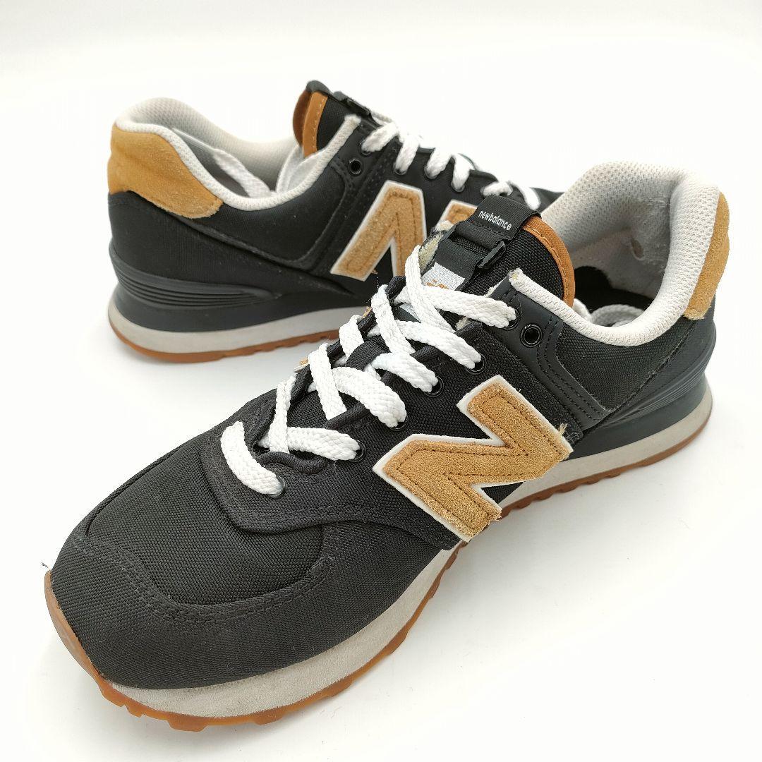 new balance ニューバランス スニーカー 25cm ブラック ML574BK2 アメカジ 軽量_画像4